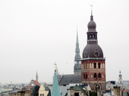 Rīgas panorāma no Rīgas pils Svētā Gara torņa. Foto: Edijs Pālens, LETA