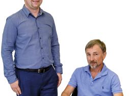 Jurijs un Sergejs Morozovi, īpašnieki un uzņēmuma valdes locekļi.
Foto — Gints Ivuškāns