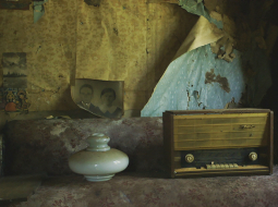 Apkaimes bēdīgo garu ilustrē kadri, kas atgādina pabalējušus polaroīda fotouzņēmumus — sabrukušas, pamestas viensētas, aizauguši dārzi, seni ģimenes foto.
Publicitātes foto