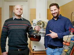 Aigars Pāže (pa kreisi) un Jānis Rižikovs.
Foto — Edmunds Brencis
