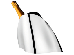 Atvēsini dzirkstošos dzērienus ar stilu. Šampanieša ledustrauks, Georg Jensen, 215 €, Stockmann 