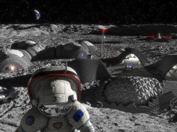 Attēls no ''Future Moon base''. Foto – EKA