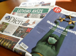 Drukātie preses izdevumi. Foto: Zane Bitere, LETA