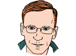 Edvards Kušners.
Zīmējums — Ernests Kļaviņš
