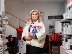 Gunta Brūmane, SIA Burdas Salons vadītāja un īpašniece.
Foto — Ieva Salmane