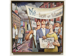 Auseklis Baušķenieks. Pikets (1993).
Foto no Latvijas Nacionālā mākslas muzeja arhīva 