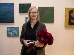 "Domuzīmes" Dzejas balvas šagada laureāte Elīna Bākule-Veira. Foto - Ieva Salmane