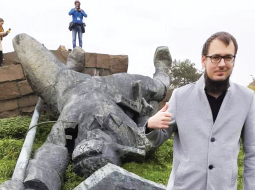Organizācijas Ukrainas dekolonizācija vadītājs Vadims Pozdņakovs.
Foto no personīgā arhīva