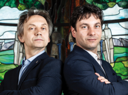 Ārijs Šķepasts (no kreisās) un Kaspars Ādamsons. Foto – Ieva Salmane