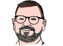 Jānis Buks. Zīmējums – Ernests Kļaviņš