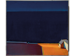 Raimonds Staprāns. Vientuļā vakara jūras ainava (2003). No Nacionālā mākslas muzeja  krātuves.