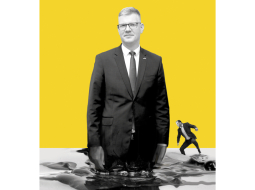Vilnis Ķirsis (priekšplānā) un Mārtiņš Staķis. Ilustrācija – Krišs Salmanis