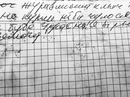 Volodimira Vakulenko dienasgrāmatas fragments.
Foto — Viktorija Ameļina