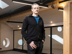 Startup House Riga līdzdibinātājs Andris K. Bērziņš.
Foto — Ieva Salmane
