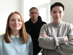 Olga Procevska, Viktors Kirhenšteins un Jekaterina Firjane, Textok.
Foto no personīgā arhīva