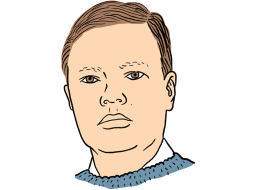 Klāvs Sedlenieks.
Zīmējums — Ernests Kļaviņš