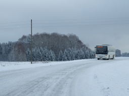 Starppilsētu autobuss. Foto - Evija Trifanova, LETA