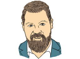 Kaspars Daugaviņš. Zīmējums – Ernests Kļaviņš