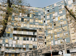 Raķetes triecienā smagi cietušais bērnu slimnīcas modernais onkoloģijas korpuss.
Foto no personīgā arhīva