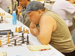 Andrejs Strebkovs nesen Ungārijā notikušajā turnīrā.
Foto — Laszlo Nagy/First Saturday