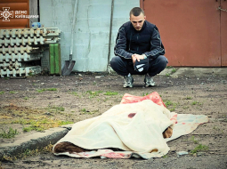 Pēc dronu uzbrukuma Kijivai 18. maija rītā.