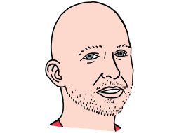 Artūrs Visockis-Rubenis. Zīmējums — Ernests Kļaviņš