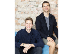 Jaunie uzņēmēji Emīls Senkans, Toms Bergans-Berģis, BookGenie.io.