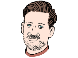 Timurs Tomsons. Zīmējums — Ernests Kļaviņš