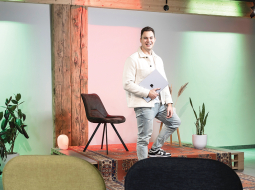 Startup House Riga izpilddirektors Kristians Jenčiuss.
Foto — Ieva Salmane