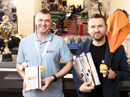 Juris Vēvers (no kreisās) un Raivis Pavlovičs, SIA Drukas nams īpašnieki.