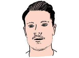 Rūdolfs Balcers. Zīmējums — Ernests Kļaviņš
