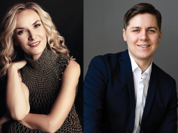 Lietuviešu soprāns Vida Miknevičūte un somu tenors Johans Krogiuss. Publicitātes foto
