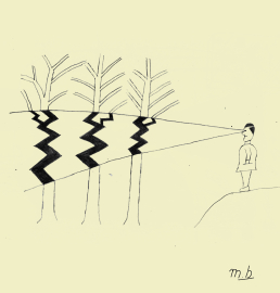 Māra Bišofa karikatūra.